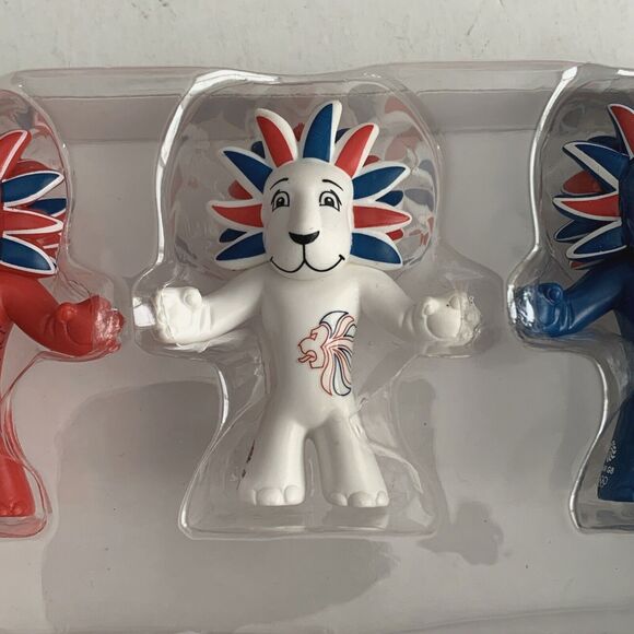 Pride The Lion Figurine 3 Pack Official Product TEAM GB Olympic London 2012 - Picture 7 of 11